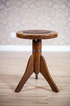Oak Revolving Piano Stool, circa 1900