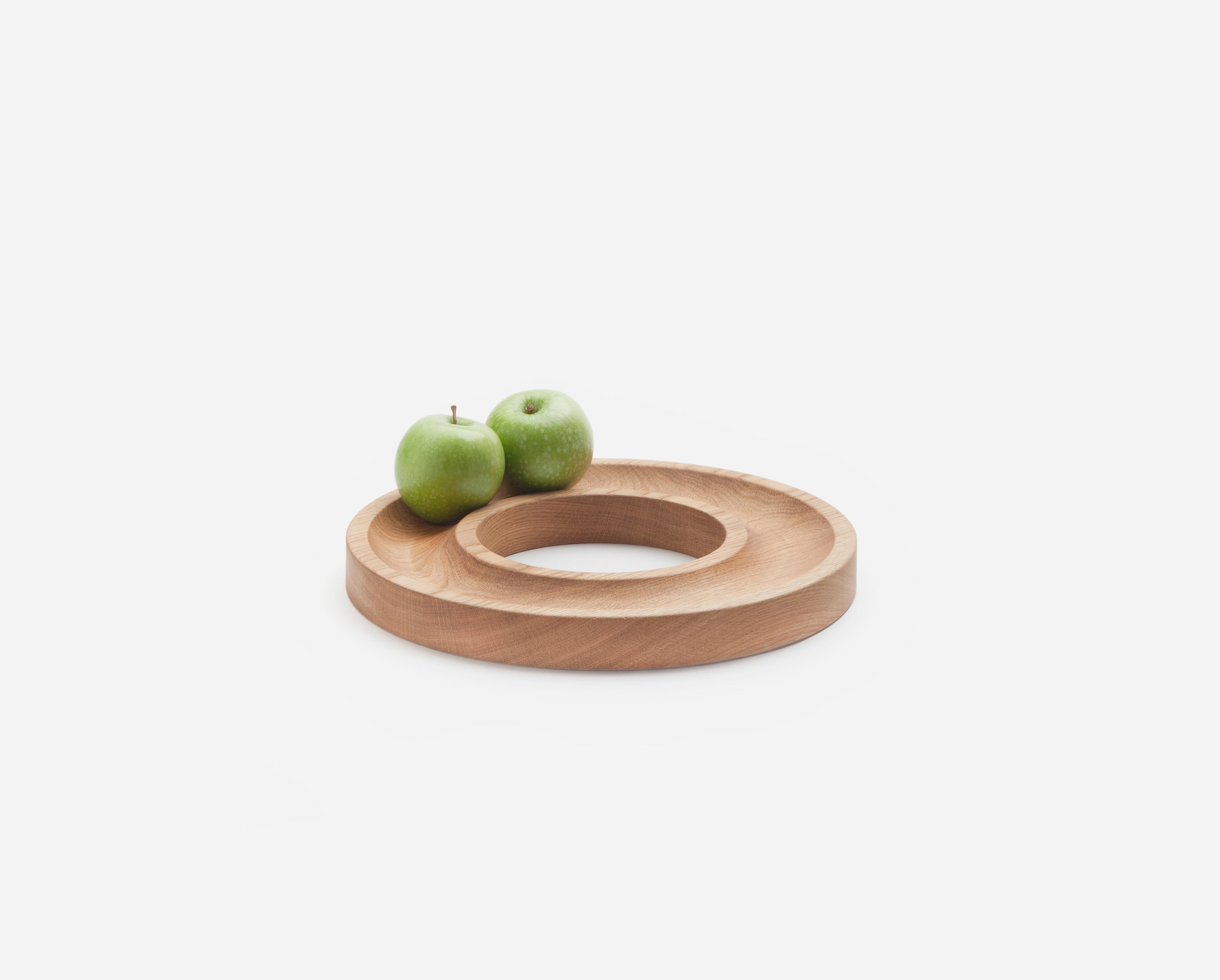 Spanish Oak Ring Tray by Joseph Vila Capdevila For Sale