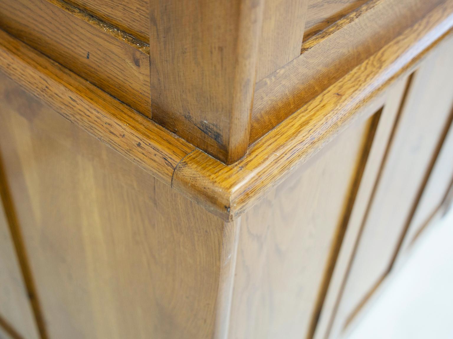 Oak Roll Top Secretary Desk 9