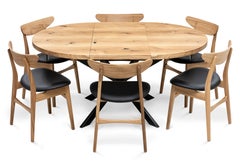 Oak Round Table, Natural