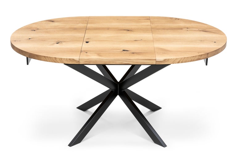 Oak Round Table, Natural For Sale at 1stDibs