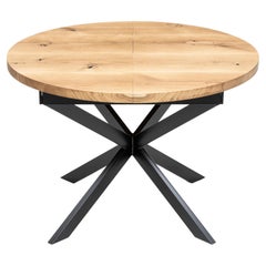 Oak Round Table, Natural