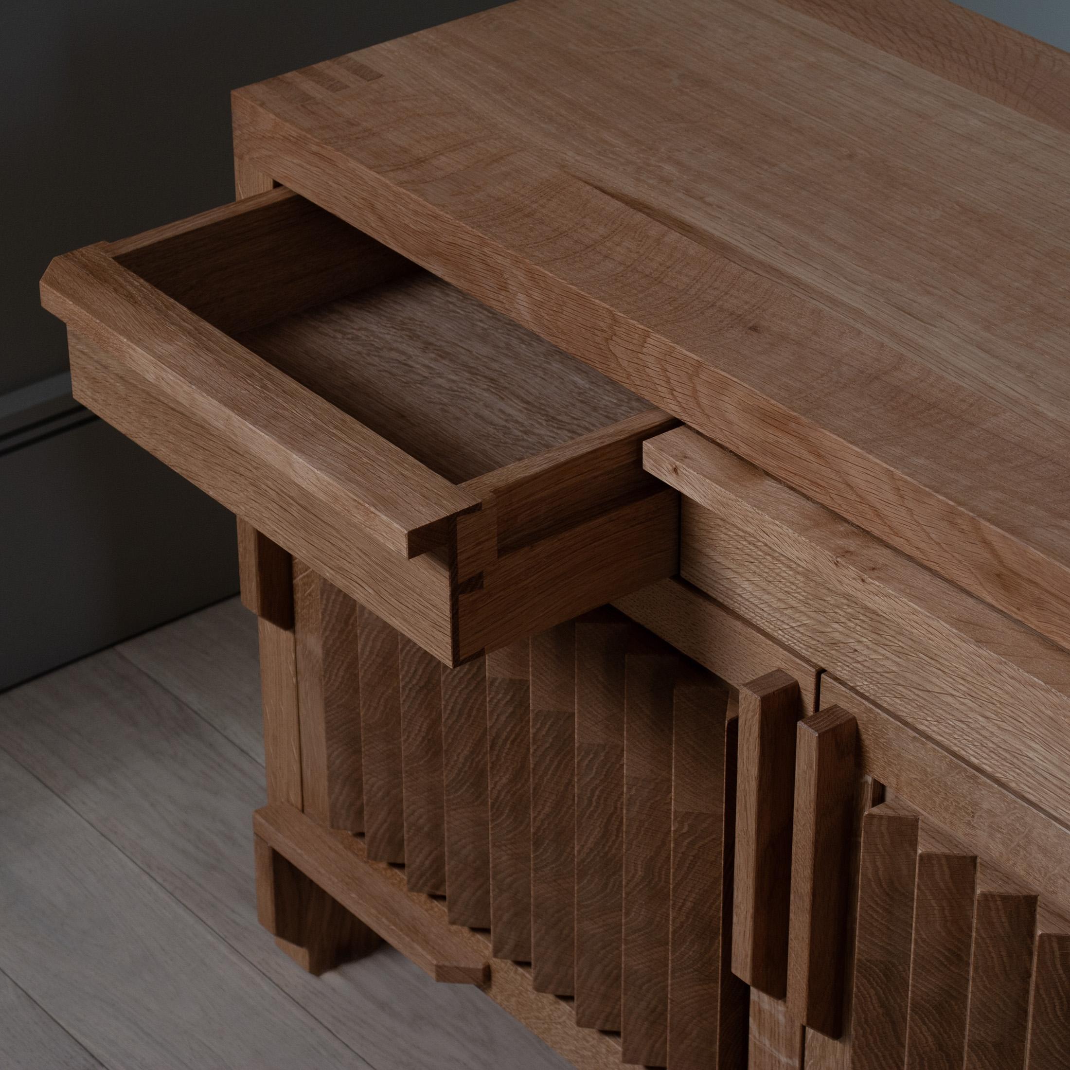 Quercia Mobile a dente di sega in Oak - Credenza in vendita