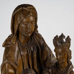 Skulptur der Heiligen Anna aus Eiche, 16.