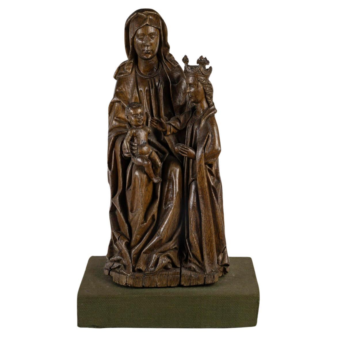 Sculpture en chêne de Saint Anne, 16ème siècle