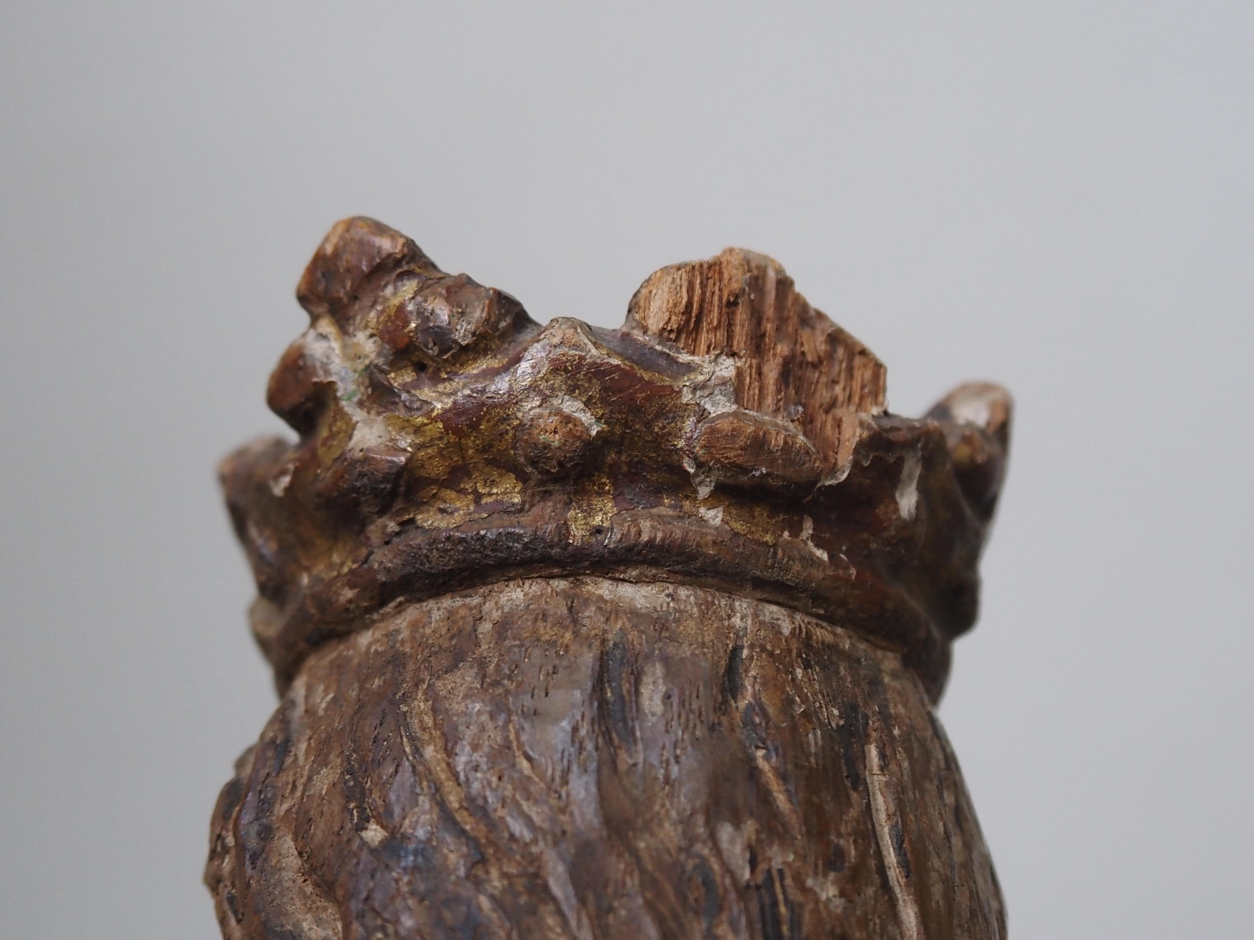 Scultura in Oak raffigurante Santa Caterina d'Alessandria, inizio XVII secolo in vendita 13