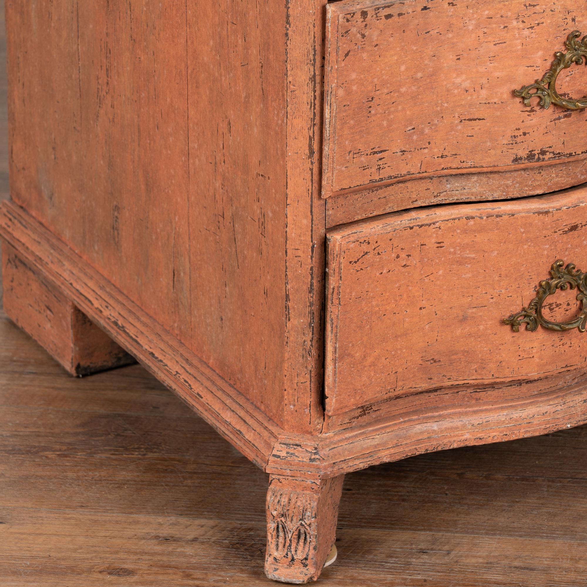 Oak Secretary Bureau With Painted Finish from Sweden circa 1760-1800 For Sale 5