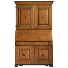 Antique Oak Secretary Cabinet, Sweden, circa 1800