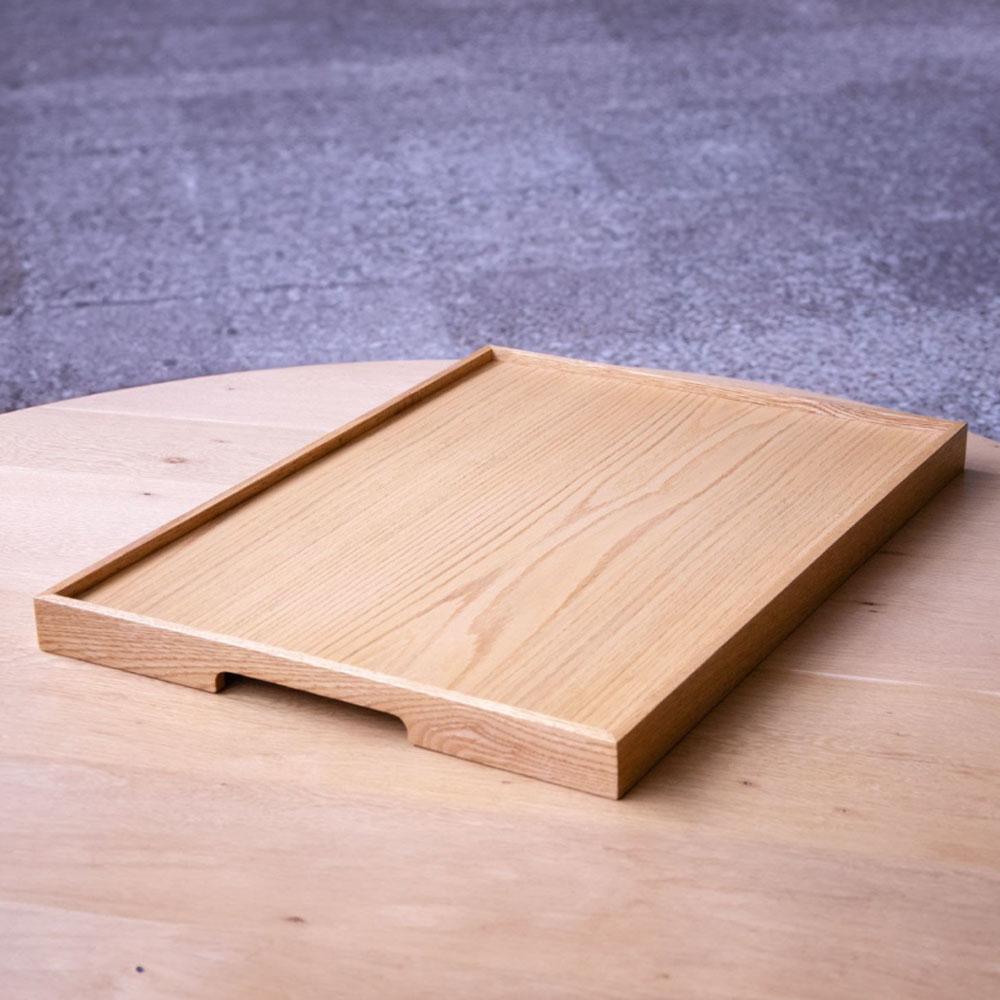 XXI secolo e contemporaneo Vassoio da portata Oak - Serie EDGE, rettangolare in vendita
