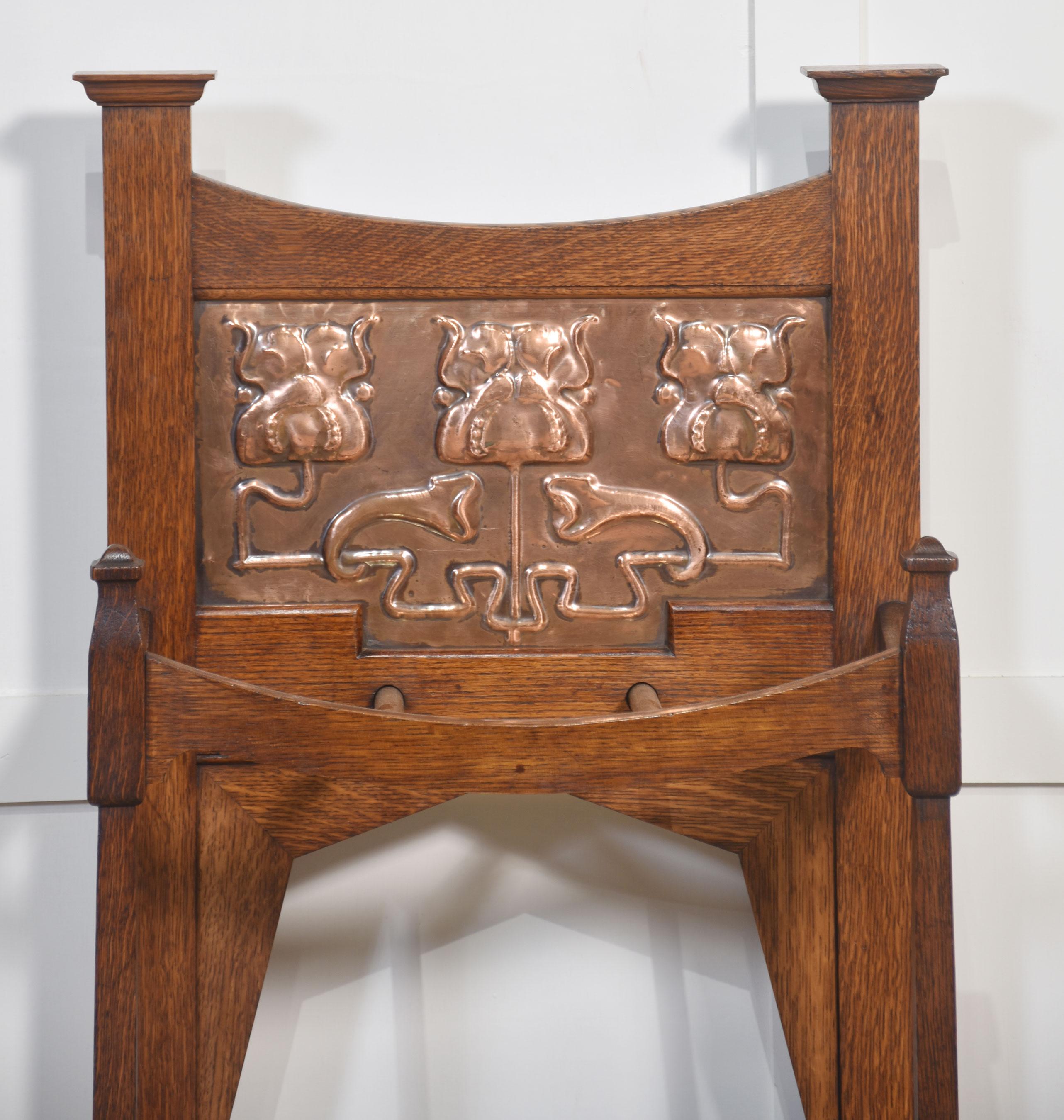 Britannique Porte-parapluies en Oak Shapland & Petter en vente