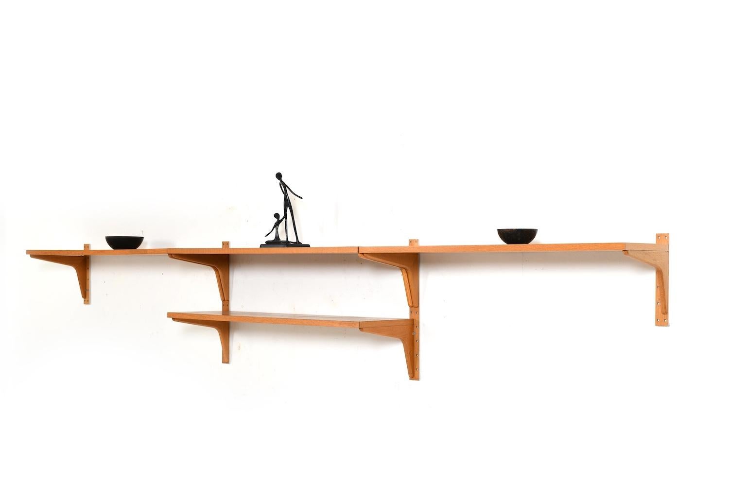 Estantería de roble de HG Furniture Dinamarca Años 60 Escandinavo moderno en venta