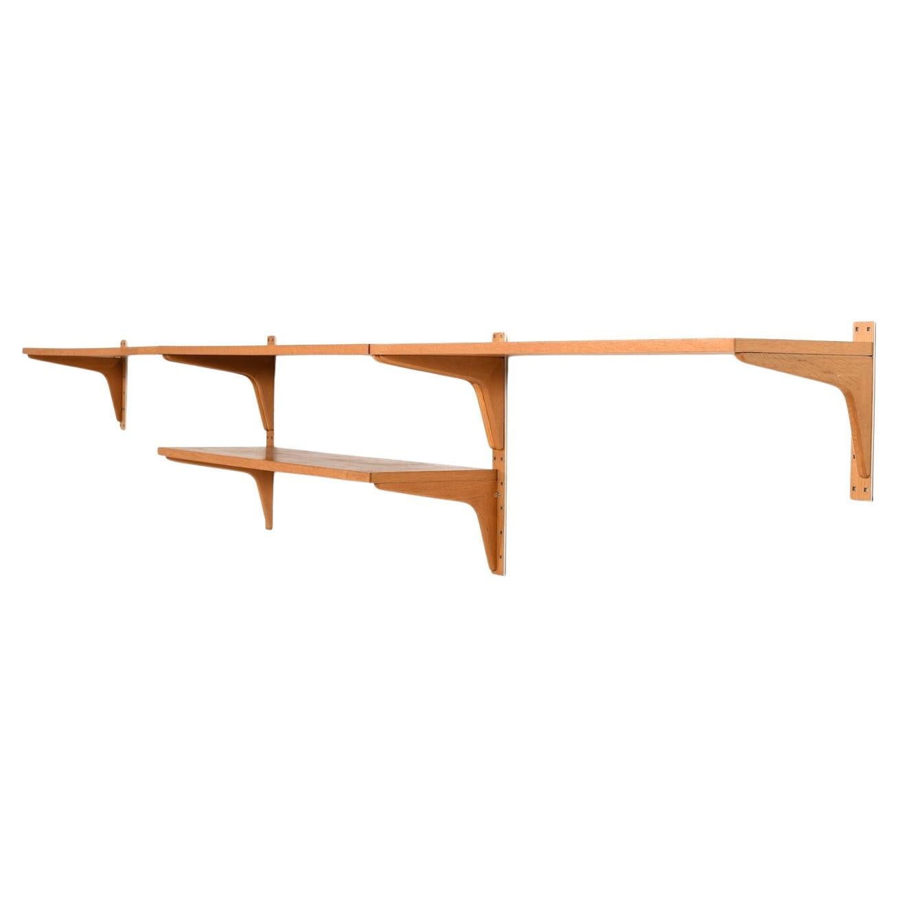 Eichenregalsystem von HG Furniture Dänemark 1960er Jahre