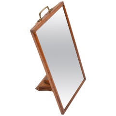 Vintage Oak Shoe Mirror