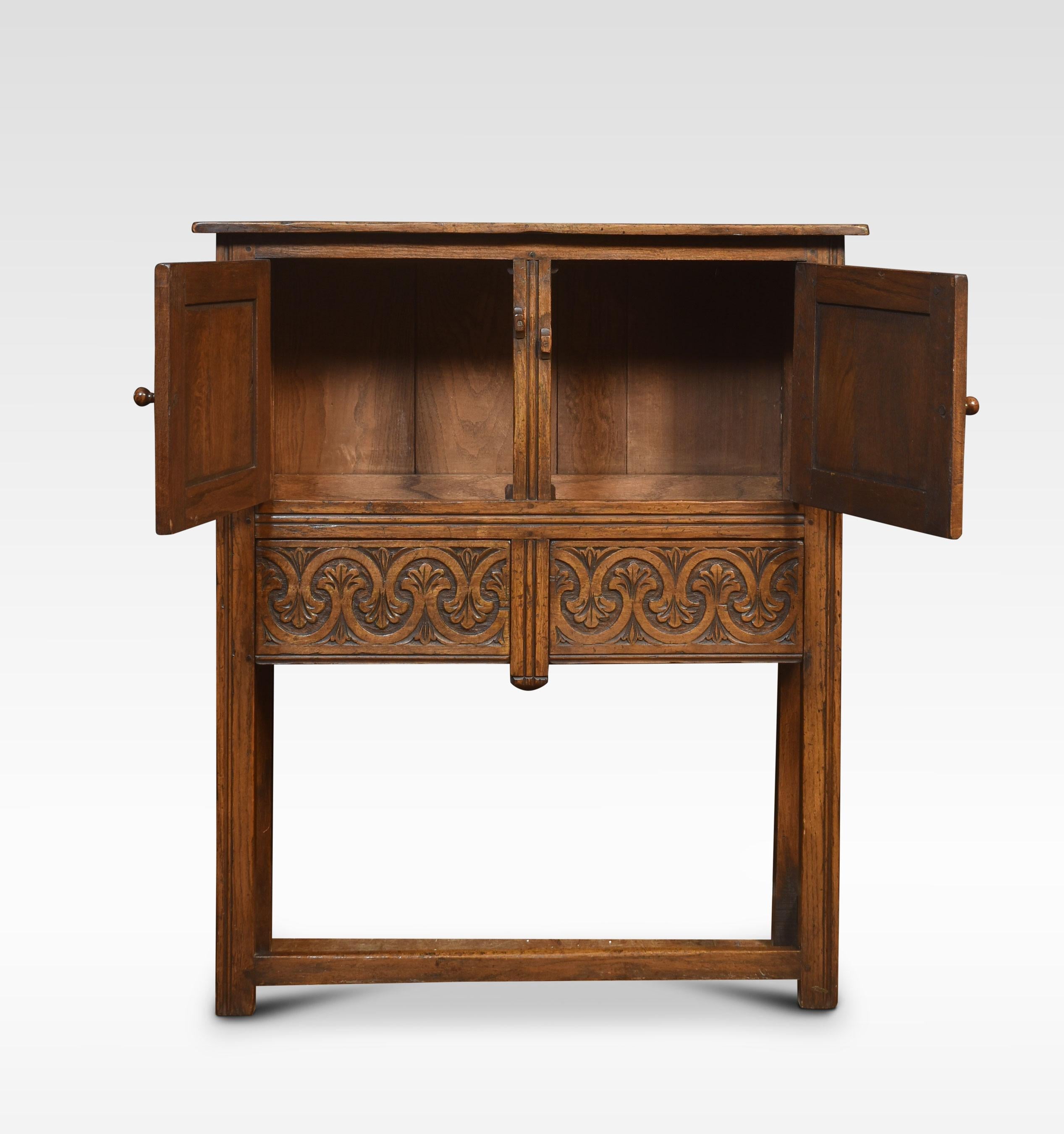 oak side cabinets