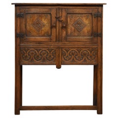 Antique Oak Side Cabinet