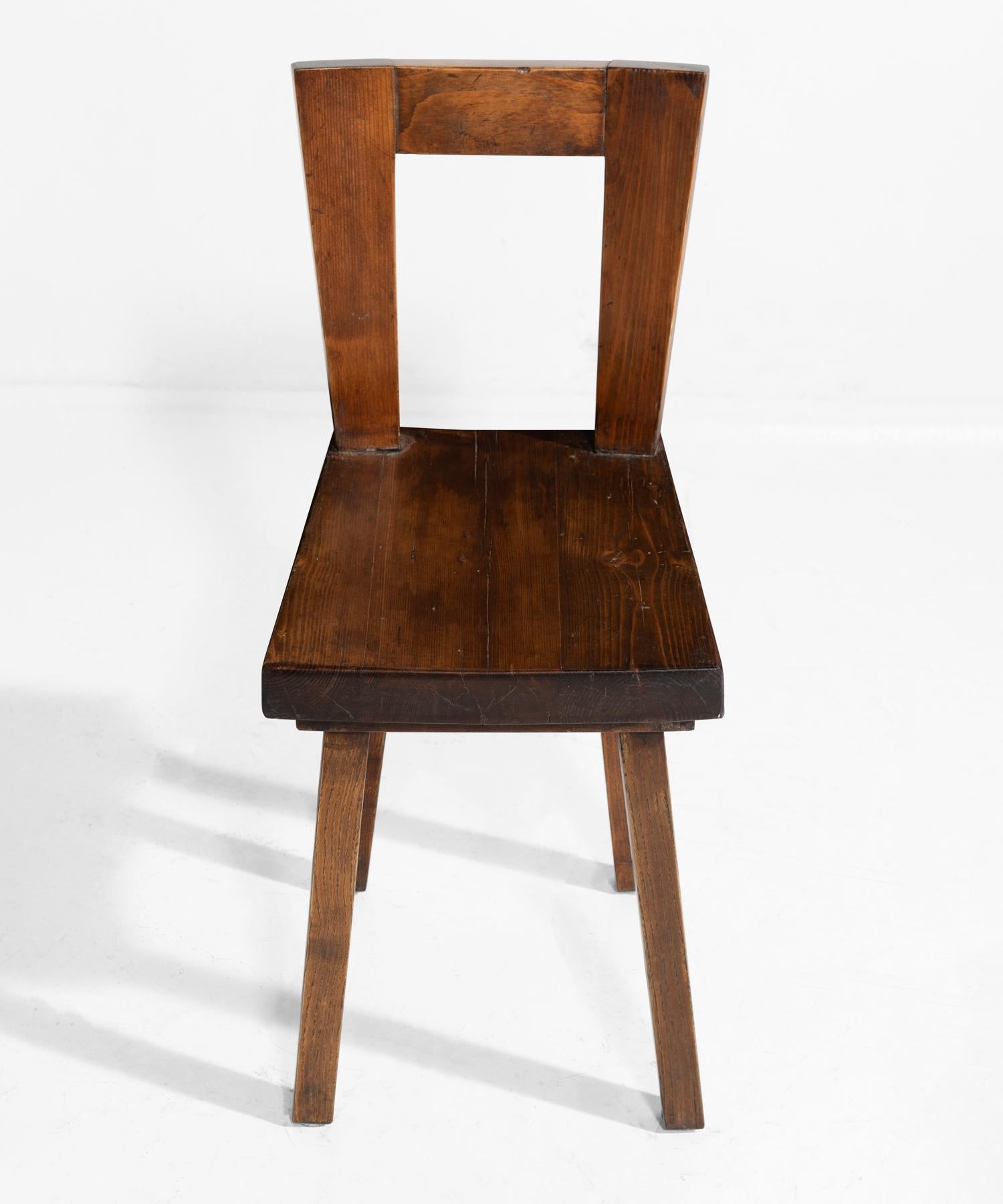 Wood Oak Side Chair