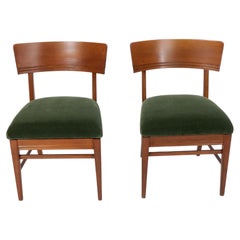 Oak side chairs by Martin Nyrop, a pair