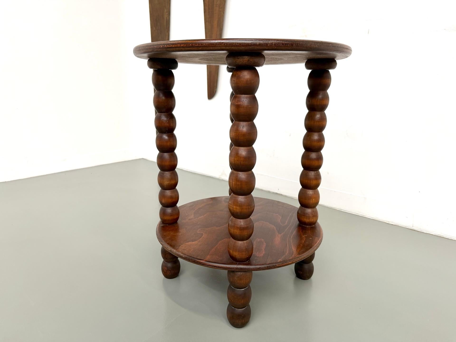 Quercia Tavolino in Oak attribuito a Charles Dudouyt, 1940 circa. in vendita