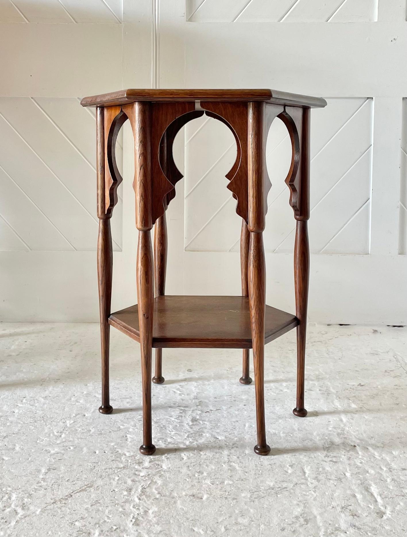 Oak Side Table By Liberty & Co In Good Condition In Petworth, GB