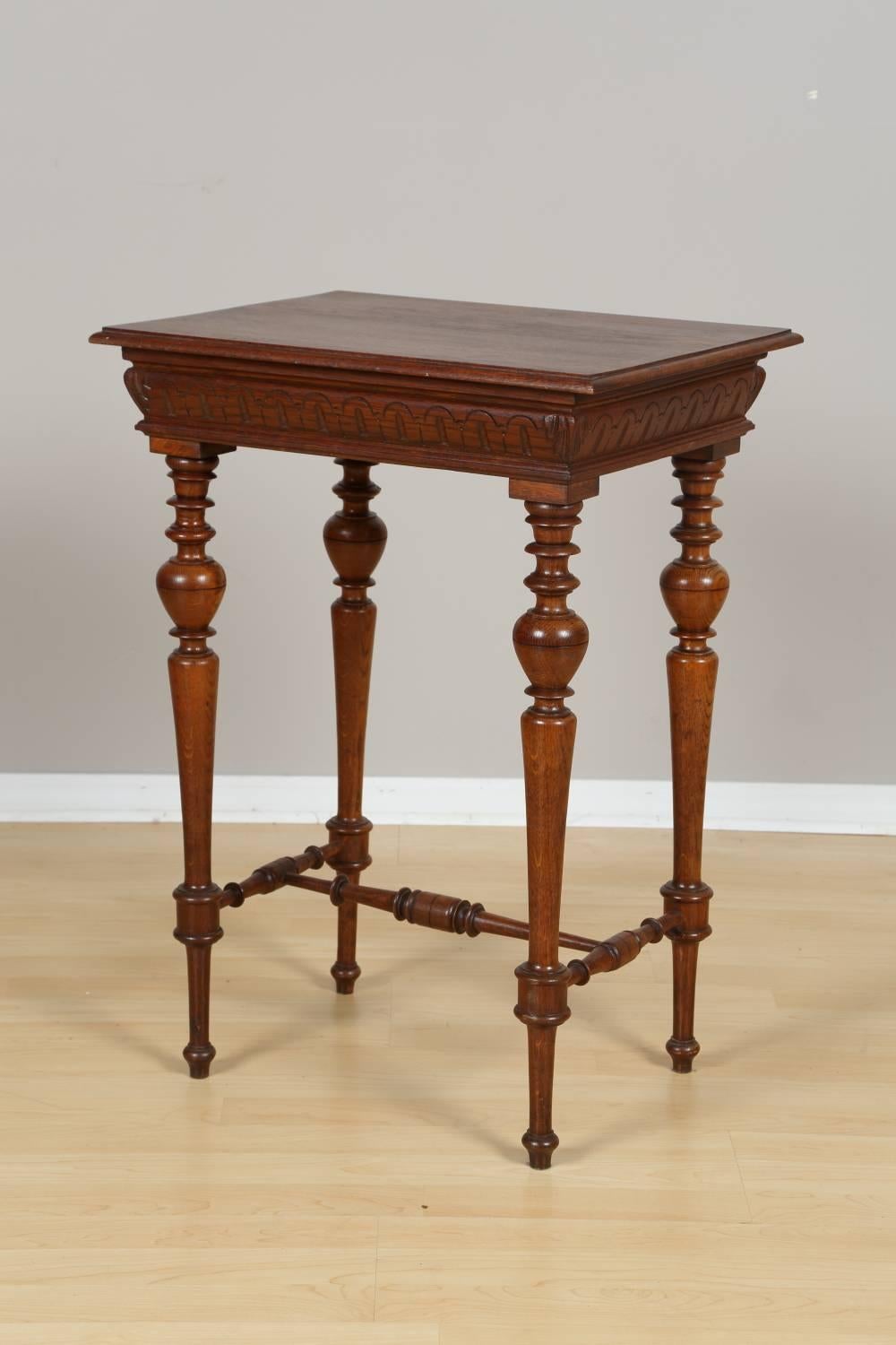 Victorian Oak Side Table, circa 1880 For Sale