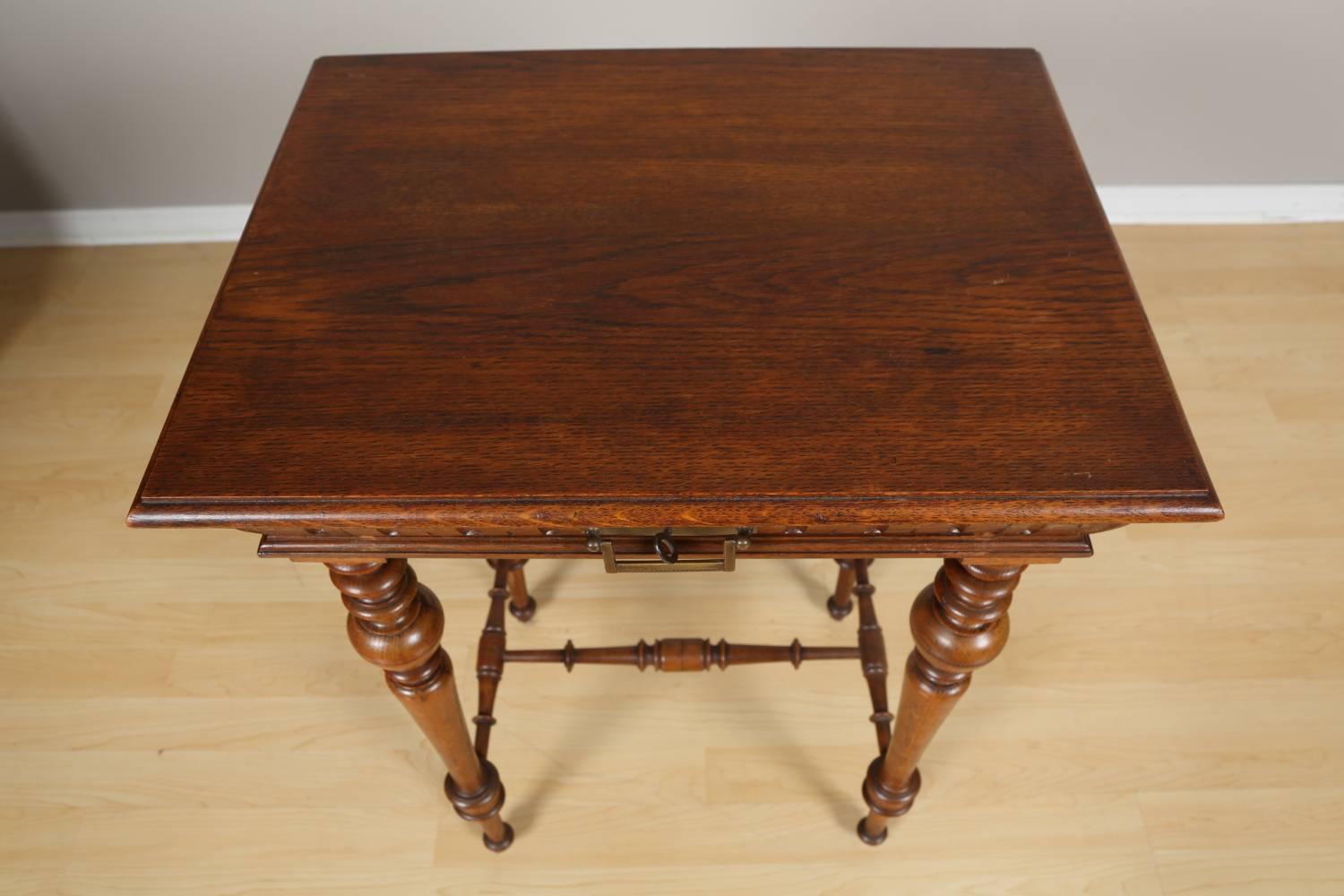 German Oak Side Table, circa 1880 For Sale