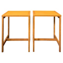 Mesa auxiliar de roble