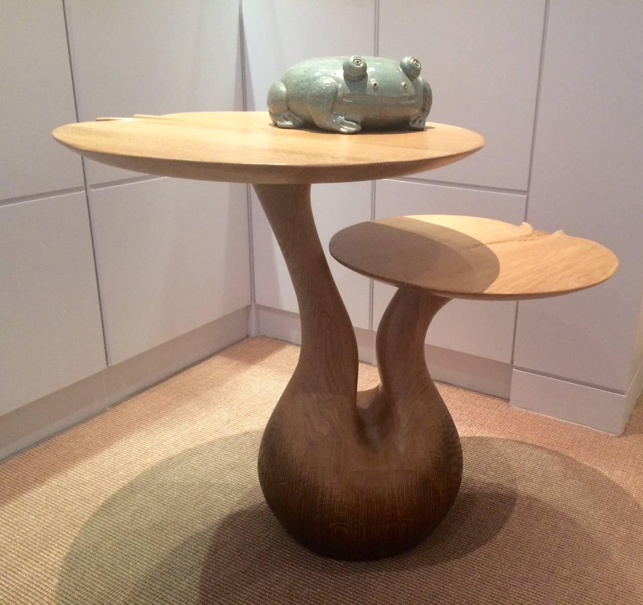 Contemporary Oak Side Table from 