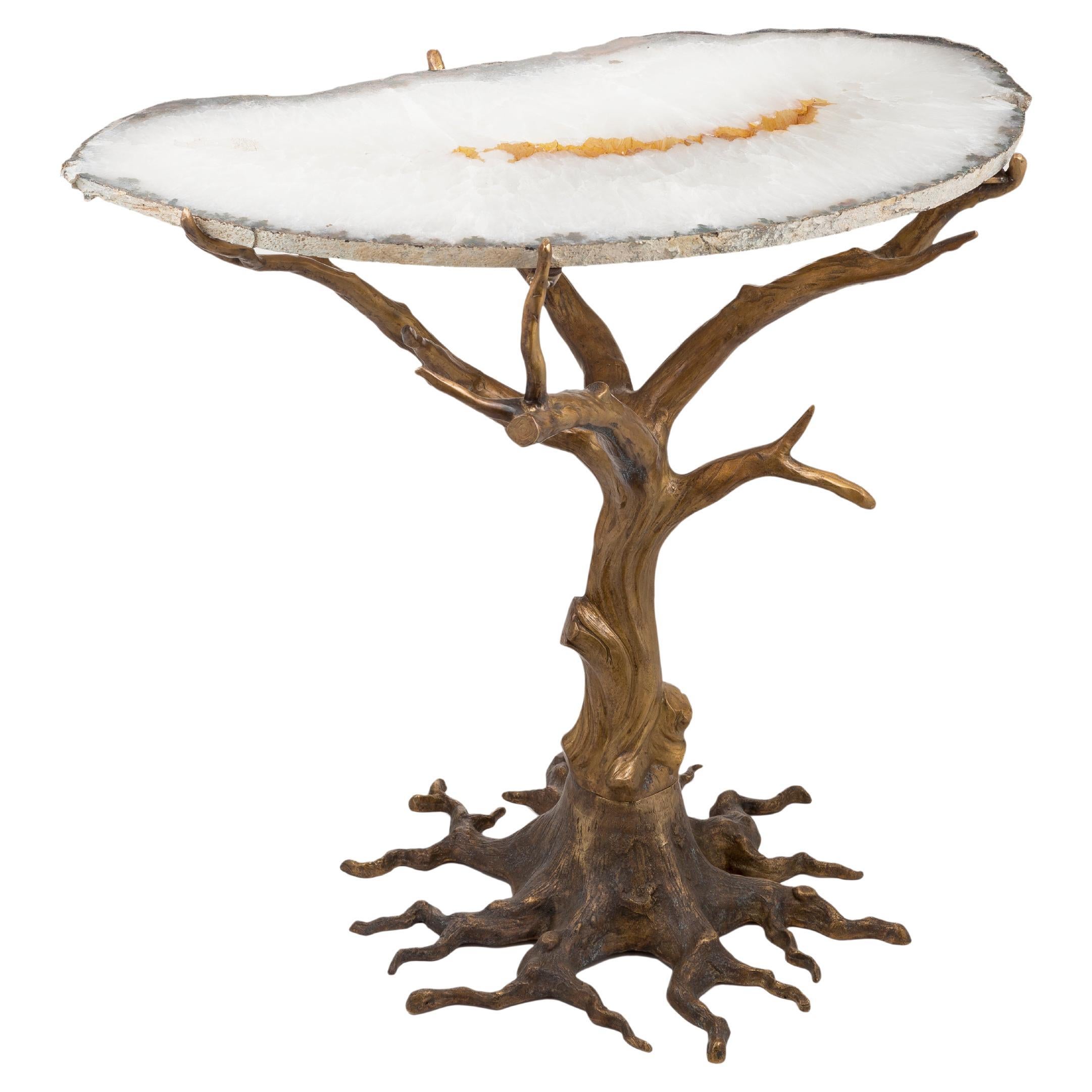 Quercia oak side table For Sale