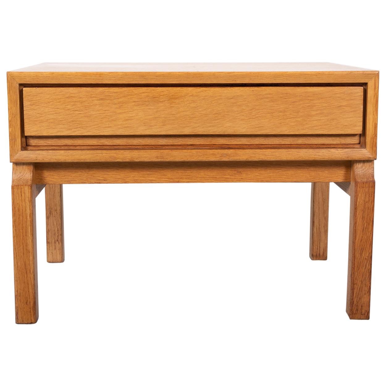 Oak Side Table Scandinavian, 1960s at 1stDibs