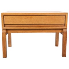 Oak Side Table Scandinavian, 1960s