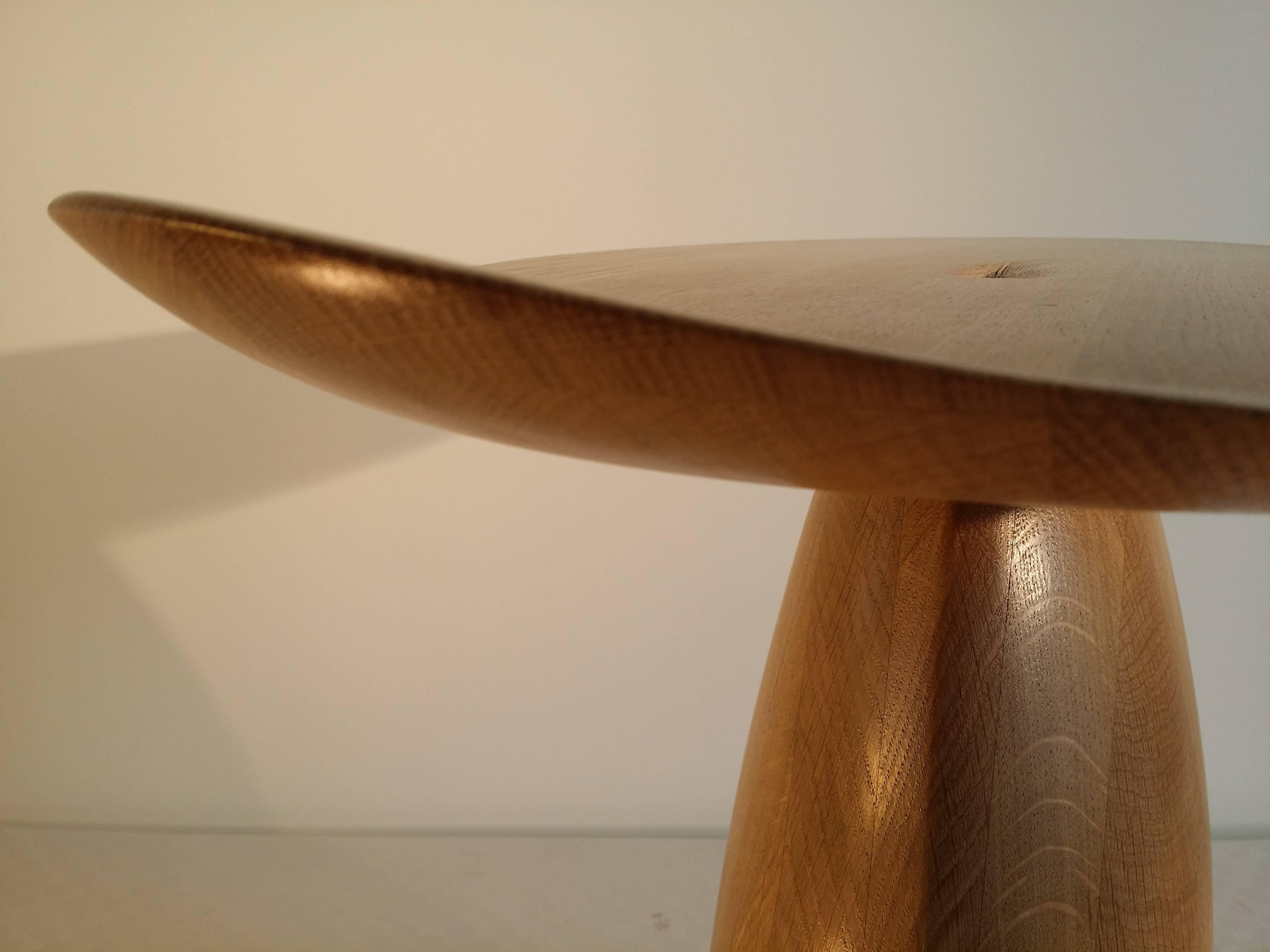 Contemporary Oak Side Table, 