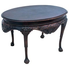Oak Side Table, Western Europe, circa 1910