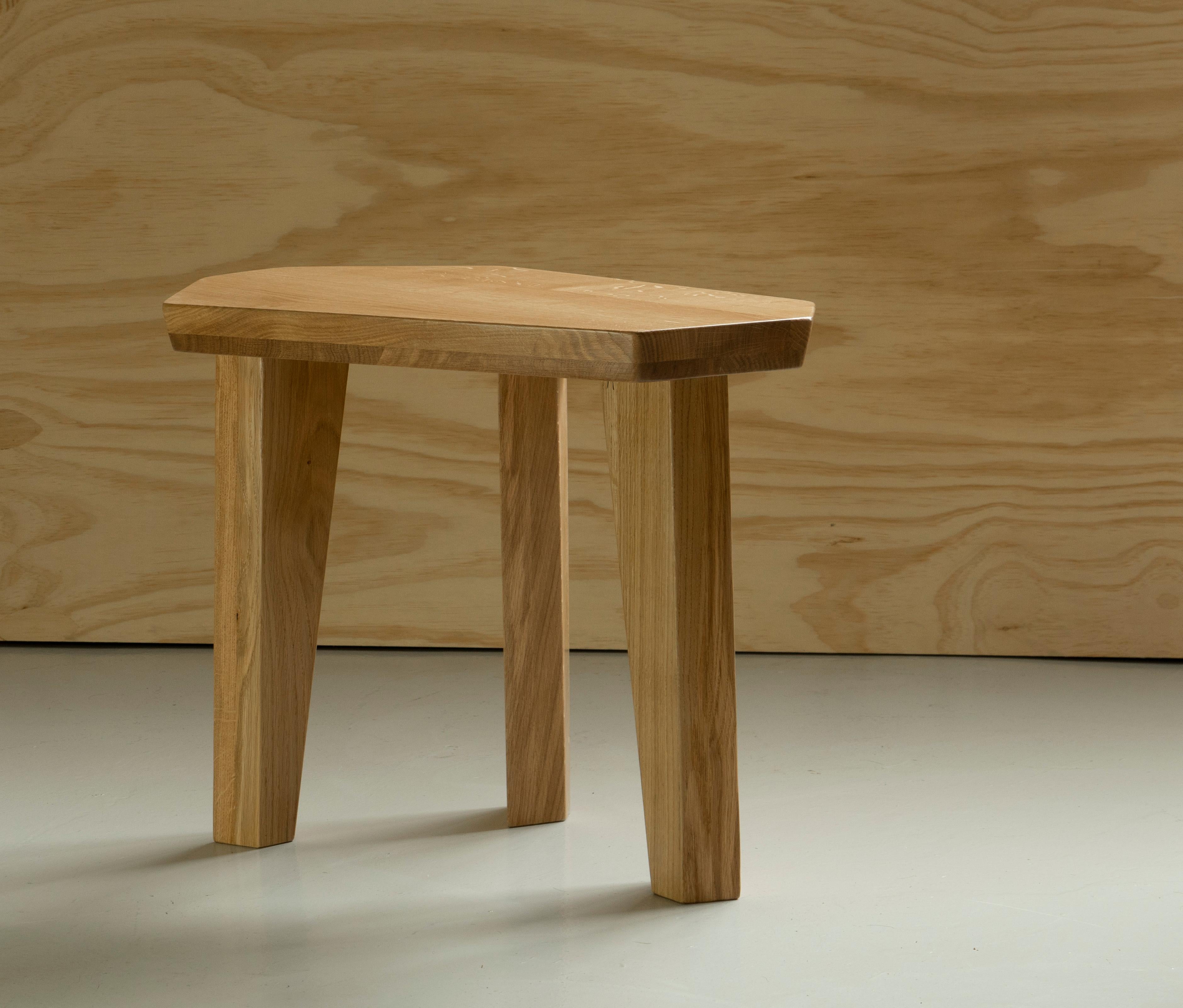 Contemporary Oak Side Tables by Jacques Jarrige 