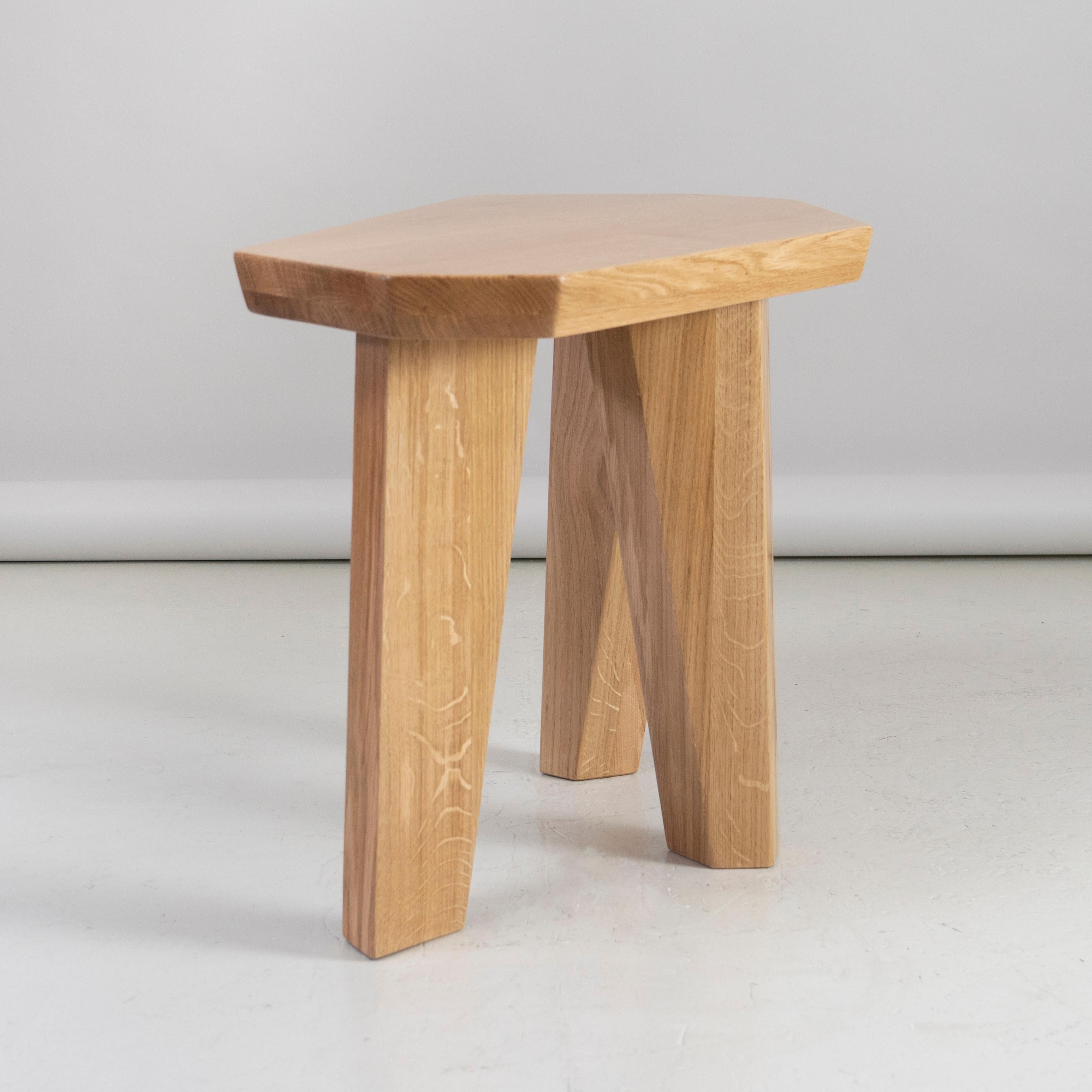 Oak Side Tables by Jacques Jarrige 