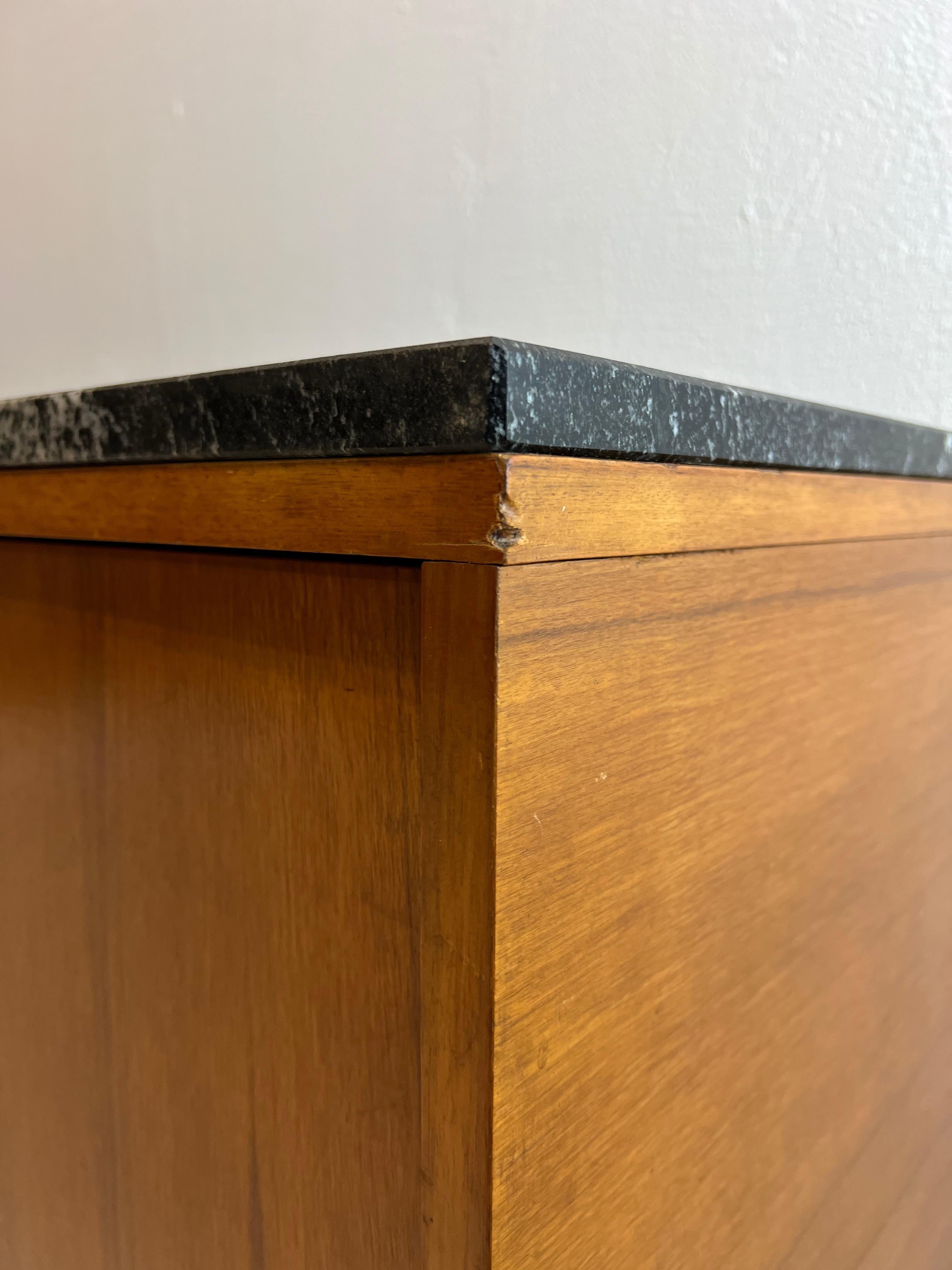 Oak Sideboard and Granite Top, 70s 5