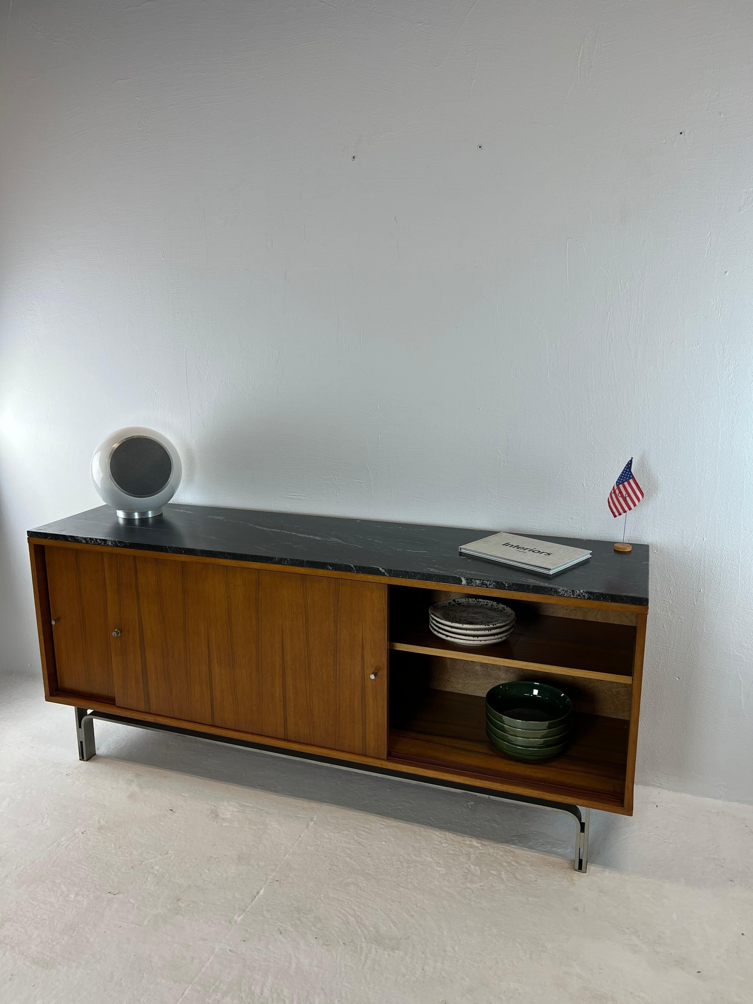 Oak Sideboard and Granite Top, 70s 11
