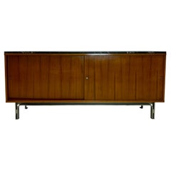 Vintage Oak Sideboard and Granite Top, 70s
