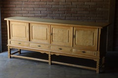 Oak Sideboard Attributed to Henning Kjaernulf, Denmark, 1960s