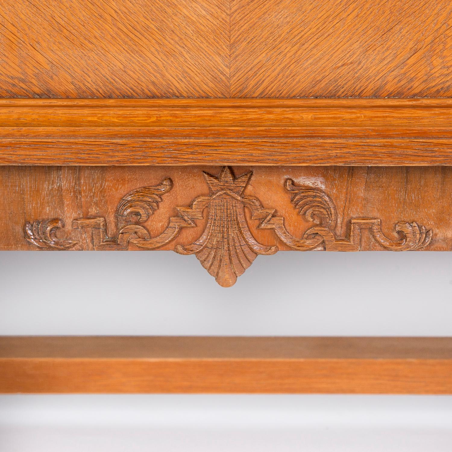 Oak Sideboard Buffet with Lined Canteen Interior for Cutlery 2