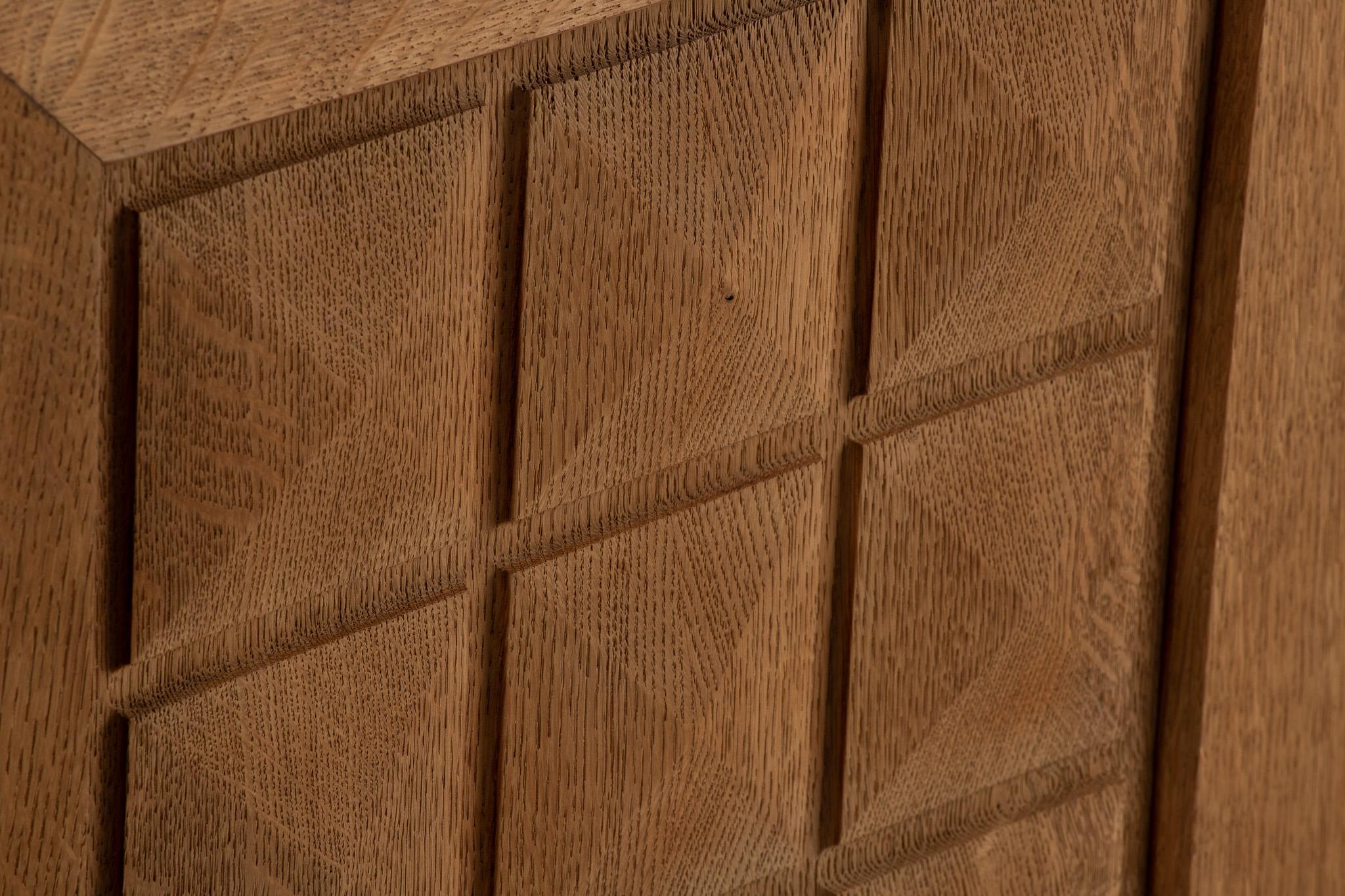 Oak Sideboard by Gaston Poisson, France, 1940s For Sale 5