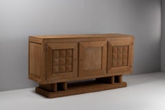 Oak Sideboard by Gaston Poisson, France, 1940s