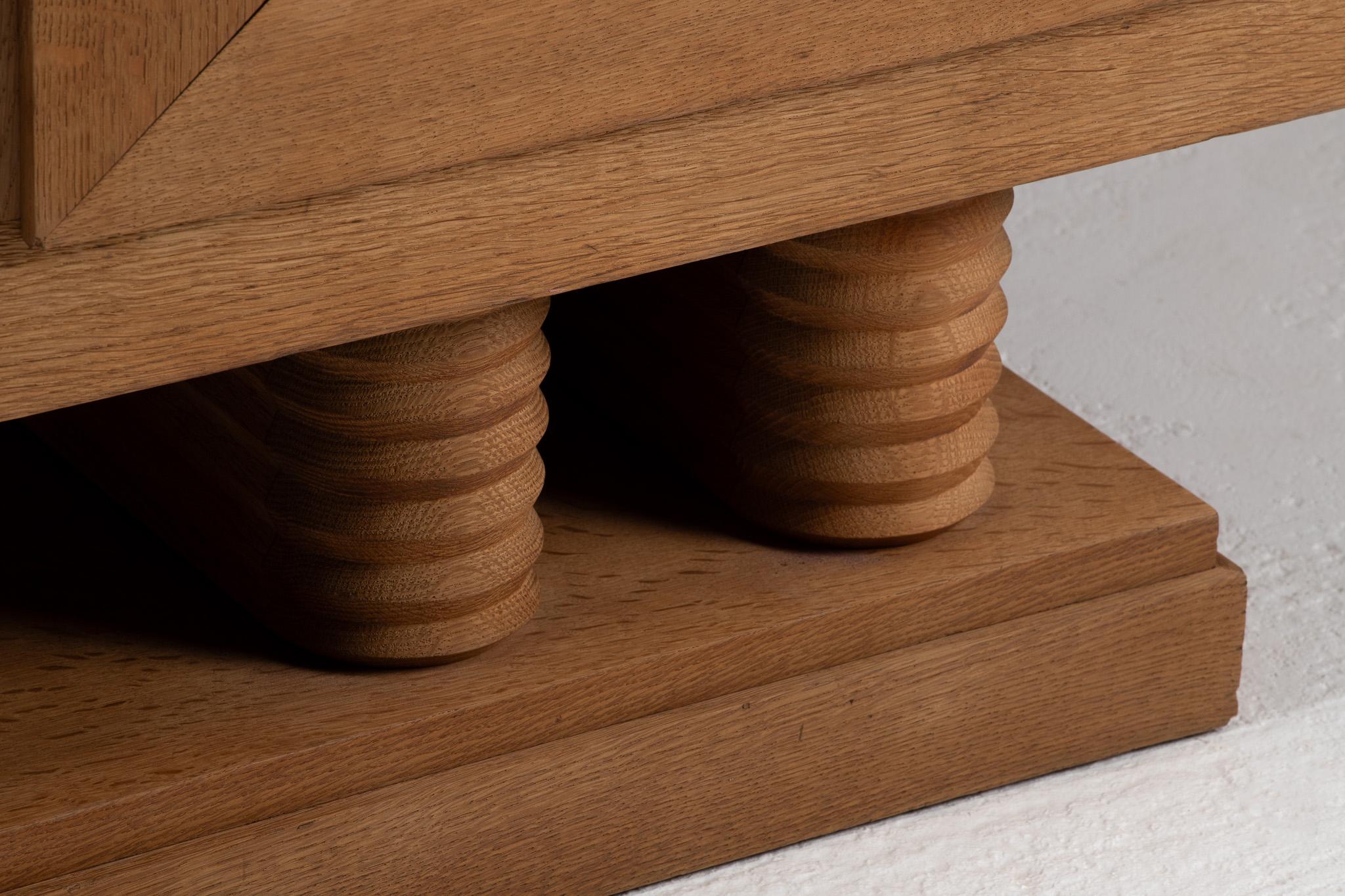 Oak Sideboard by Gaston Poisson, France, 1940s For Sale 2