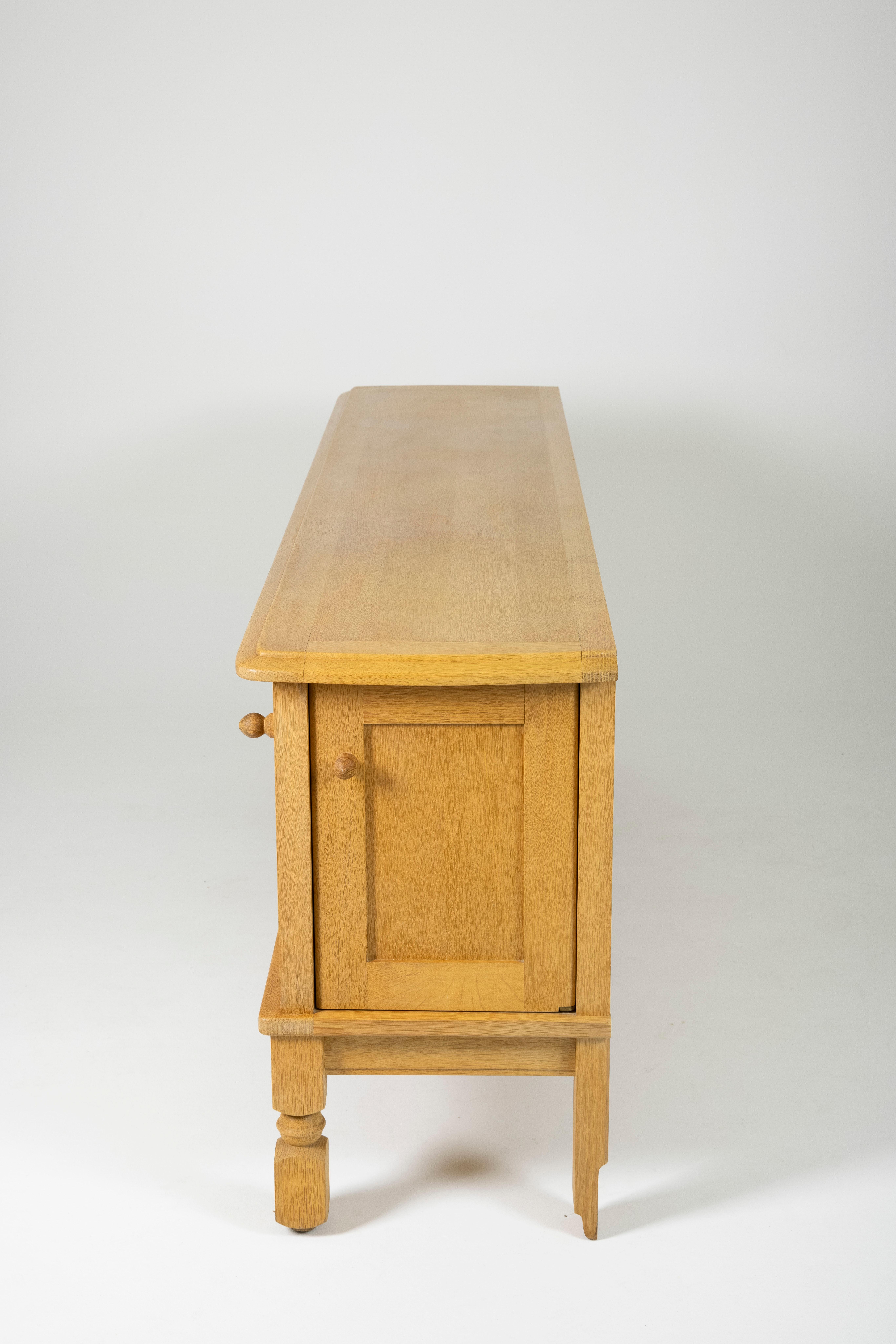 Oak Sideboard by Guillerme & Chambron For Sale 2