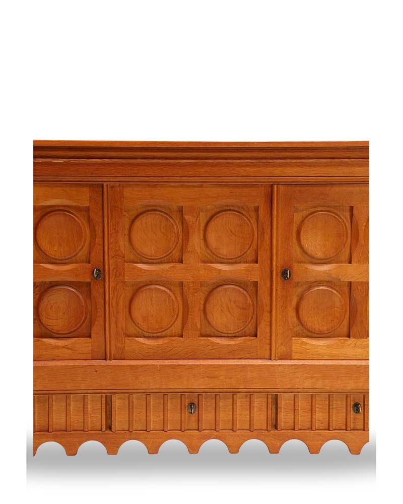 Mid-Century Modern Buffet en Oak par Henry Kjærnulf en vente