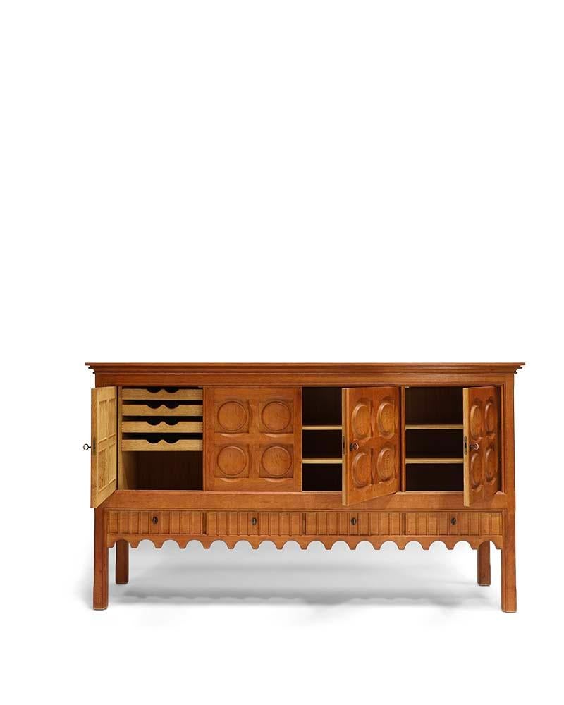 Danois Buffet en Oak par Henry Kjærnulf en vente