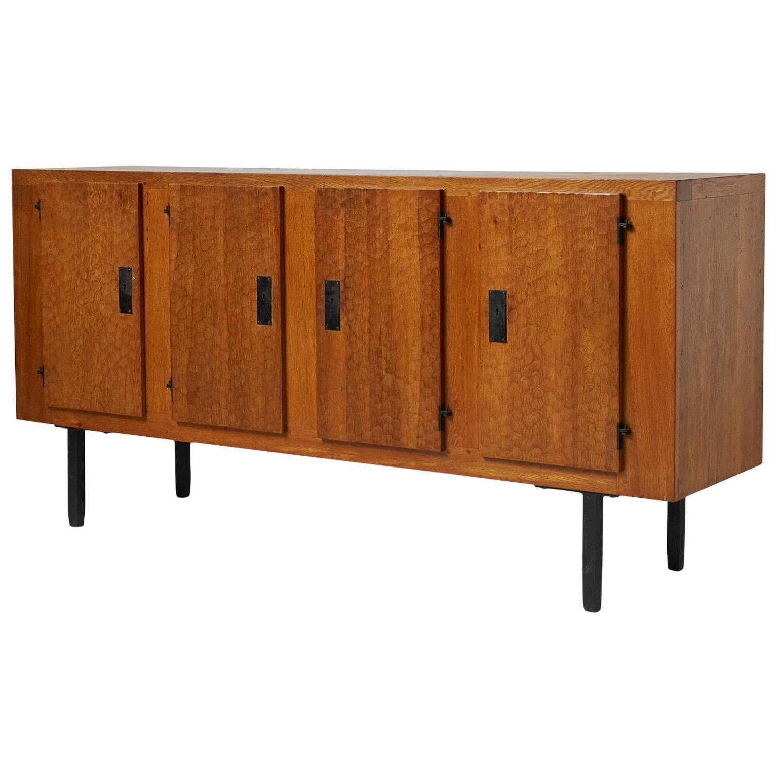 Oak Sideboard by Jean Touret