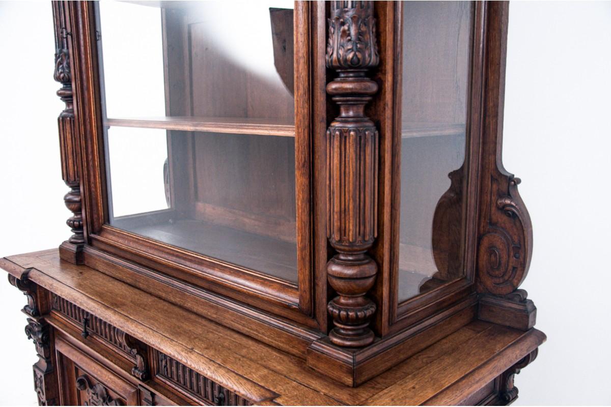 Oak sideboard, France, around 1870. In Good Condition For Sale In Chorzów, PL