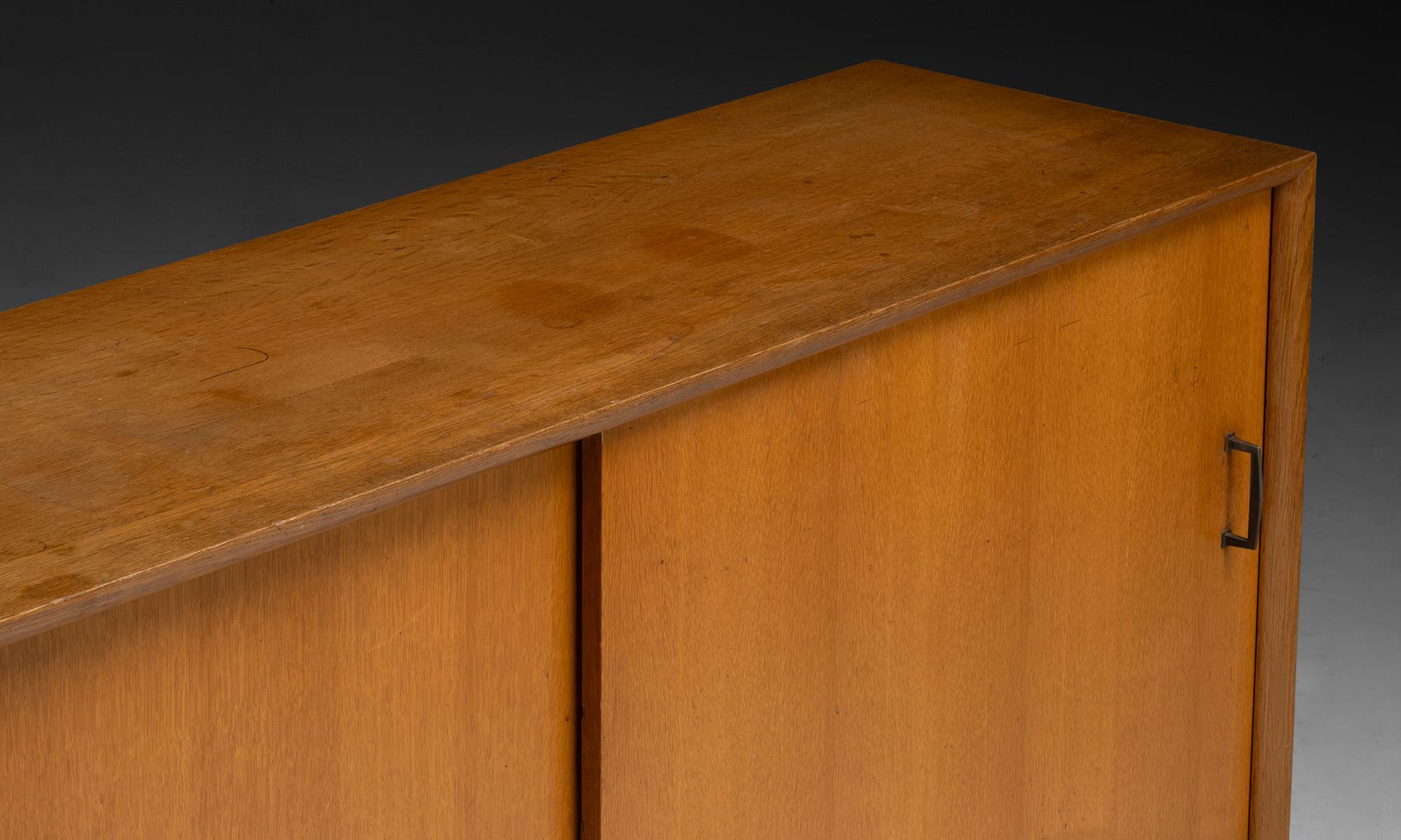 French Oak Sideboard, France circa 1950 For Sale