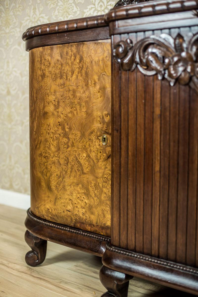Oak Sideboard or Buffet from the Interwar Period In Good Condition In Opole, PL