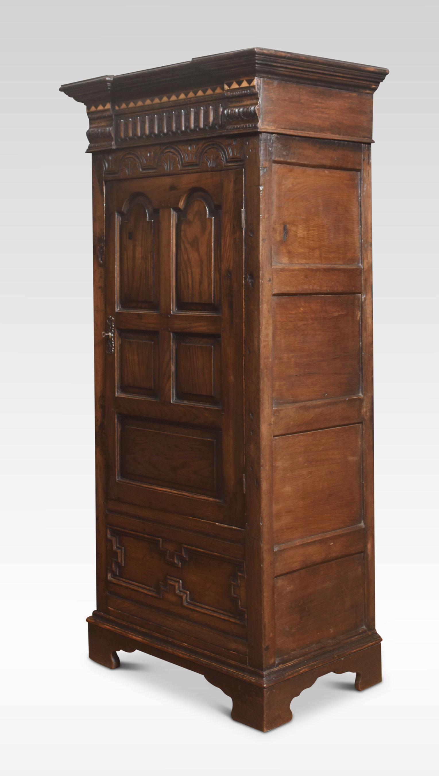Oak single door wardrobe For Sale 2